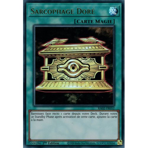 Yu Gi Oh Ra02 Fr052 Sarcophage Doré Ultra Rare