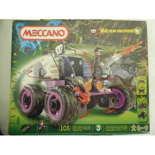 Meccano Junior Action Troopers Voiture 4 / 4 Avec Figurine Et Lance-Missile