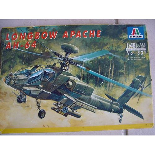 Maquette Helicoptere Italerie Ah64 Longbow Apache 1/48-Italeri