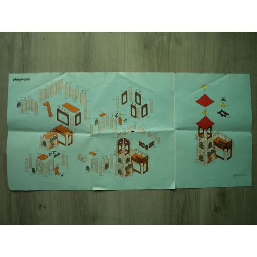 "Playmobil Vintage 3445 Ancien Donjon Château Tour Du Moyen Age Avec Figurines"