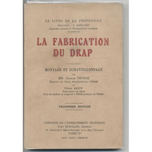 Le Livre De La Profession - La Fabrication Du Drap Avec Le Corrigé Des Exercices
