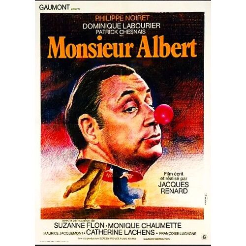 Monsieur Albert De Jacques Renard - 1976 - Philippe Noiret - Dominique Labourier -Patrick Chesnais - Suzanne Flon - Affiche De Cinéma Originale - 60 X 80 (Ferracci)