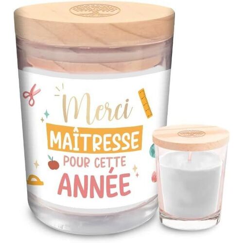 STC - Bougie PARFUMÉE Vanille Verre MAÎTRESSE 9.2CM