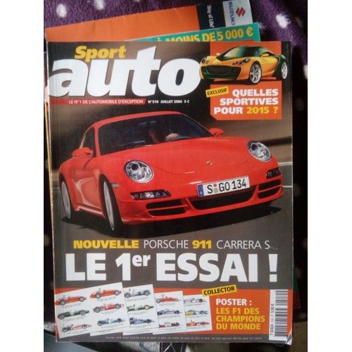 Sport Auto 510 De 2004 Renault Fluence,Porsche 911 Carrera S,Audi S4,Ariel Atom 2,Bmw 645 Ci Cabriolet,Mini Cooper Cabrio,Chrysler Crossfire Roadster,Maserati Quattroporte,Porsche Cayenne Turbo,Nissan