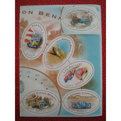 Coupe Gordon Bennett - Sport Automobile - Série Complète De 6 Timbres Neufs ** - France - Année 2005 - Y&t N° 3795, 3796, 3797, 3798, 3799 Et 3800