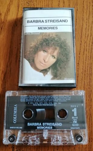 Cassette Audio Tape Barbra Streisand " Memories " 10 Titres ,Columbia 854184 ,Made In Holland