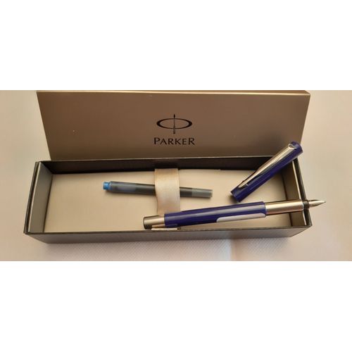 Stylo Plume Parker. Vector Corps Bleu.