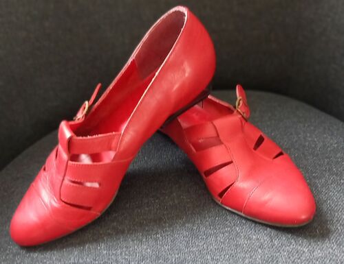 Chaussures Rouges En Cuir - 37