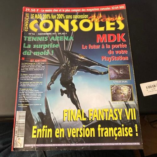 Consoles News 16 : Final Fantasy 7, Mdk, Front Mission, Tomb Raider 2...