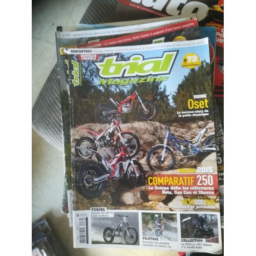 Trial Magazine 72 De 2015 Beta 250 Evo,Gas Gas 250 Txt Pro Racing,Scorpa 250 Twenty,Sherco 250 St,Beta 300 Evo,Gosson 170 Xr Tl,Bultaco Alpina Et 350,Gas Gas Txt Pro