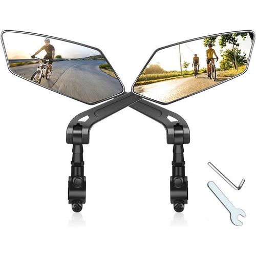 2 Rétroviseur Vélo - Aucune - Réglables 360° Miroir De Vélo - Guidon 20 À 24mm Vélo De Montagne - Hd Grand Angle - Paire