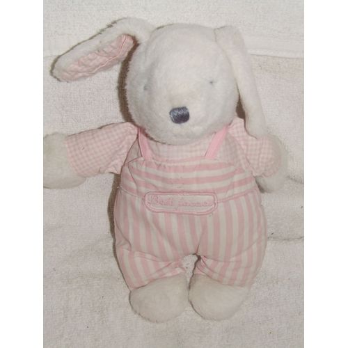 Lapin Chien Bébé Jacadi Rose Vichy Et Salopette Rayée