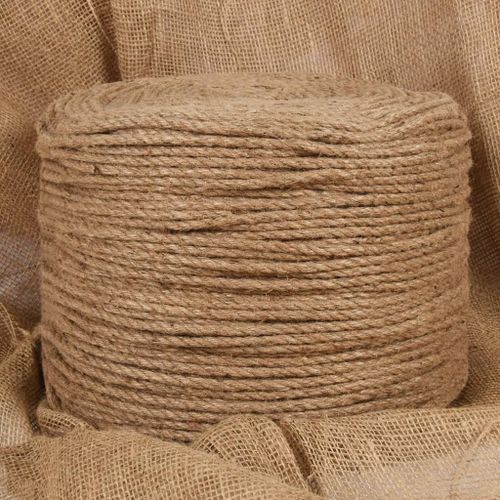vidaXL Corde de jute 25 m de long 8 mm d'épaisseur