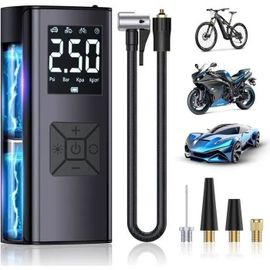 Gonfleur De Pneus - Intelligent - 4500mah - Écran Lcd - Lampe Led - 150psi