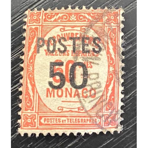 Timbre Taxe Oblitéré Monaco 1937 Y&t N° 147