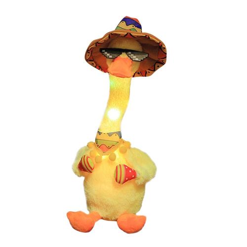 Jouet De Canard Musical Avec Lumières Pour Enfants, Musique Amusante, Animal En Peluche Interactif Électronique, Jouets Musicaux Pour Animaux De Compagnie