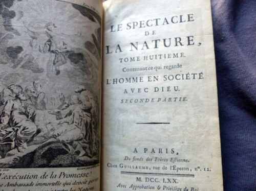 Spectacle De La Nature Contenant Ce Qui Regarde L'homme Etc.... - Tome 8 - 2ème Partie - 1770