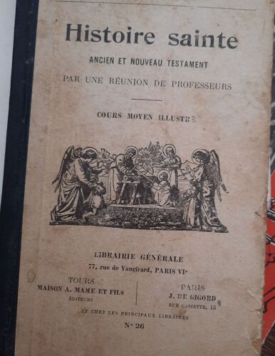 Histoire Sainte Librairie Générale