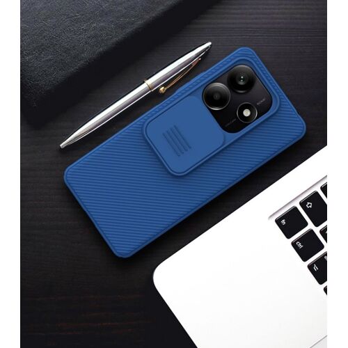 Coque Pour Redmi Note 14 5G,Etui Housse Redmi Note 14 5G Nillkin CamShield Pro case,Coque De Protection Pour Lentille Slip - Bleu