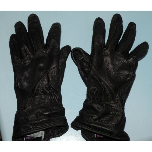 Gants Moto Noir Femme Xs Cuir All One