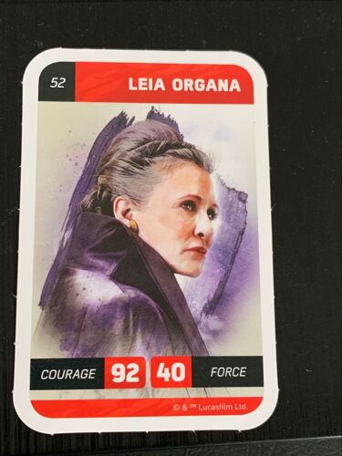 Carte De Collection Star Wars, Leclerc Numéro 52 Leïla Organa