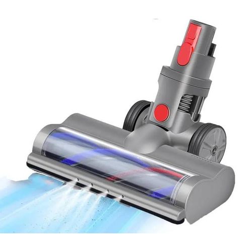 Brosse Rotative Motorisée Électrique Turbo Compatible pour DysonV6 V8 V8 V10 V11 V15 Dégagement Rapide avec Rouleau et Lumière LED