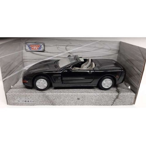 Chevrolet Corvette Cabriolet Noir 1998 1/43 Motormax-Motormax