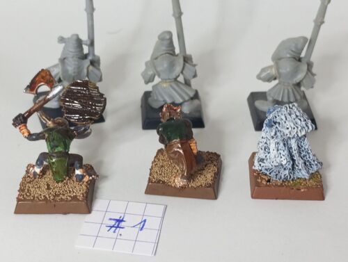 26 Figurines Jeu De Role Heroquest Ad&d Jrtm Heroquest: 26 Gobelins Peints Et Nus