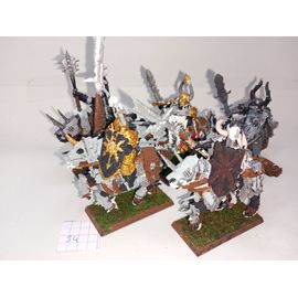 4 Cavaliers Peints Du Chaos Warhammer Ad&d Heroquest Jrtm , Figurines Jeu De Role
