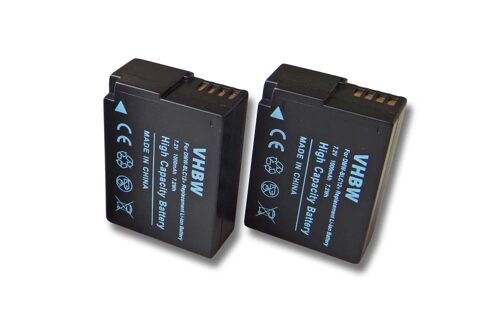 vhbw 2x Batterie remplacement pour Sigma BP-51 pour appareil photo (1000mAh, 7,2V, Li-ion), puce d'information