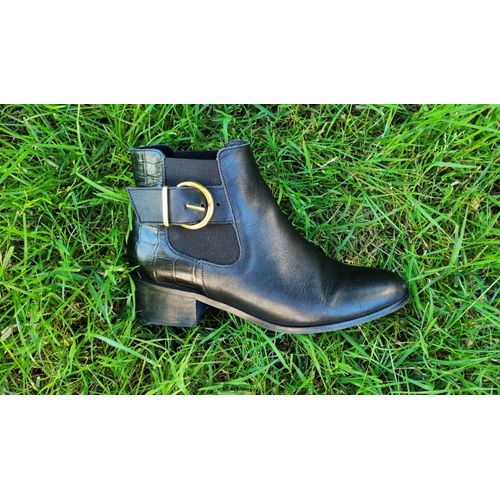 Bottines Minelli Pointure 36 Noir Cuir Tbe