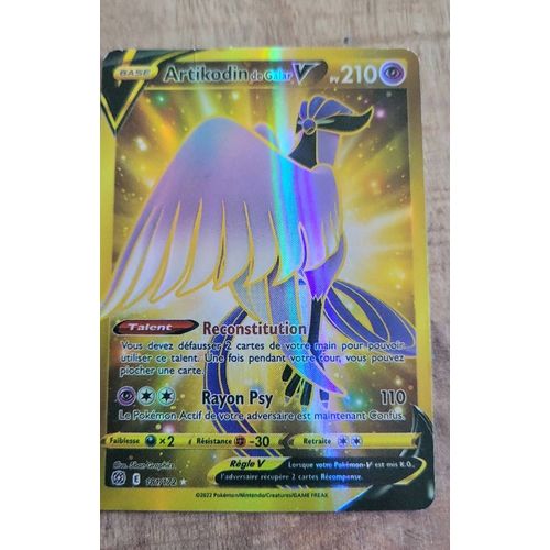 Carte Pokemon Artikodin De Galar V Pv 210
