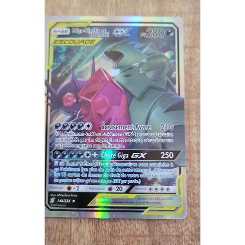 Carte Pokemon Méga-Ténéfix Et Tyranocif Gx Pv 280