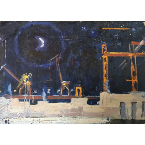 Usine La Nuit Par Vladimir Petrovitch Tomilovsky