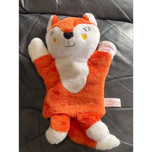 Doudou Peluche Marîonette Renard Les Blouses Roses 30cm