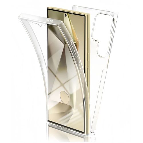 Coque Pour Samsung Galaxy S24 Ultra ,Coque 360 Protection Intégral Arrière Rigide Avant Souple Transparent - Hqselection®