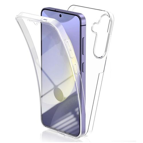 Coque Pour Samsung Galaxy S24 5G ,Coque 360 Protection Intégral Arrière Rigide Avant Souple Transparent - HQSELECTION®