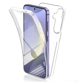 Coque Pour Samsung Galaxy S24 5G ,Coque 360 Protection Intégral Arrière Rigide Avant Souple Transparent - HQSELECTION®