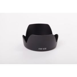 vhbw Pare-soleil compatible avec Canon EF 28mm f/1.8 USM, EF 28-105mm f/4.0-5.6 USM objectif 58mm - Cache noir, plastique, tulipe, 9,5 cm
