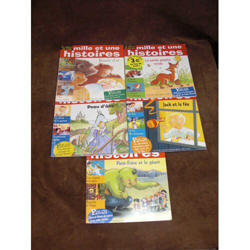 Lot De 5 Revues Mille Et Un Histoires N° 11- 27- 38- 40- 49