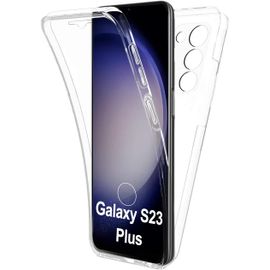 Coque Pour Samsung Galaxy S23 Plus ,Coque 360 Protection Intégral Arrière Rigide Avant Souple Transparent - HQSELECTION®