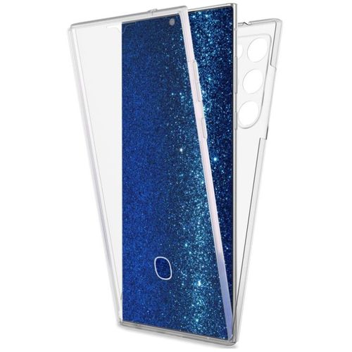Coque Pour Samsung Galaxy S22 Ultra 5G ,Coque 360 Protection Intégral Arrière Rigide Avant Souple Transparent - HQSELECTION®