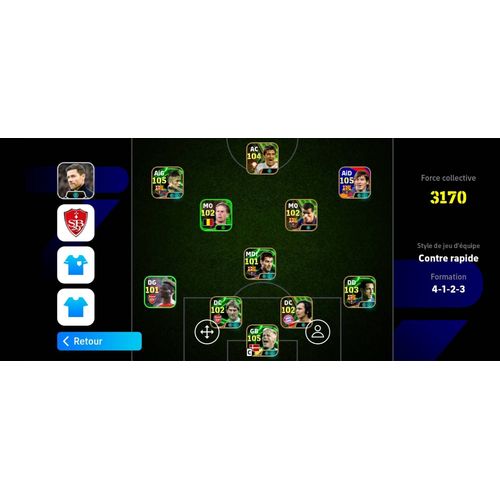 Compte Efootball Mobile