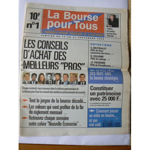La Bourse Pour Tous 1 