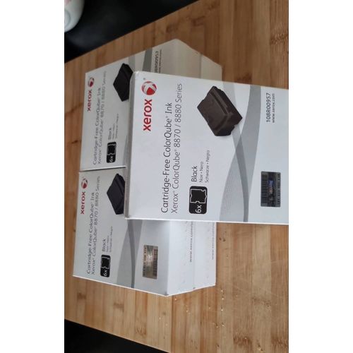 LOT DE 5 BOÎTE D'ENCRE XEROX SÉRIE 8870 8880