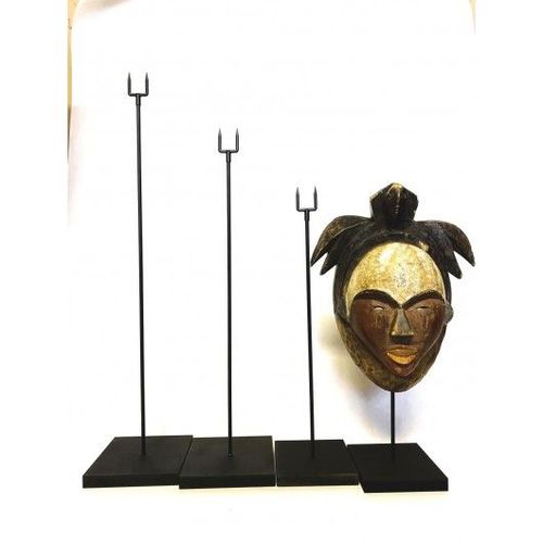 Socle pour masque, support masque, présentoir 42 cm