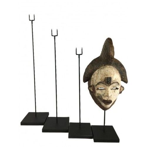 Socle pour masque, support masque, présentoir 62 cm