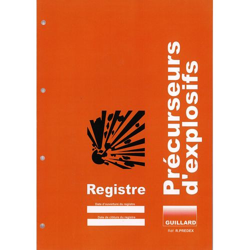 Registre Pour Précurseurs D'explosifs