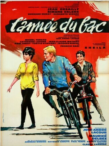 L'année Du Bac - Affiche Originale De Cinéma - Format 60x80 Cm - De José-André Lacour, Maurice Delbez Avec Jean Desailly, Simone Valère, Paul Amiot, Jacques Rispal, Sheila / Vanni Tealdi - 1964