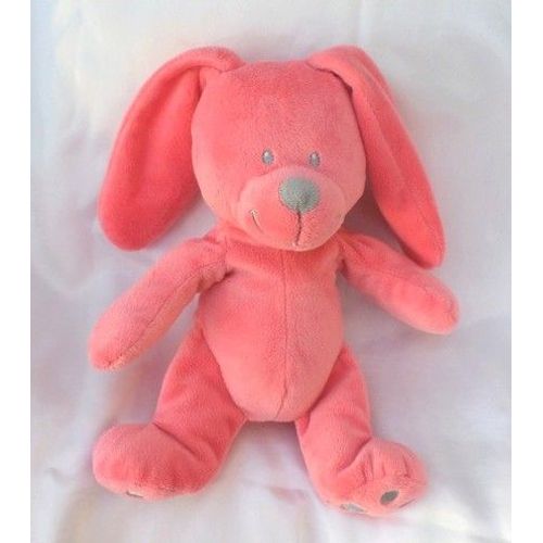 Doudou Peluche Lapin Rose Gris Nicotoy Kiabi Simba Toys
